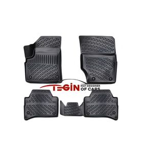 Volkswagen Touareg 3D Havuzlu Paspas 2005 Siyah