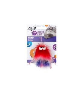 AFP Furry Ball-Fluffer Catnipli- Kırmızı 15x8x3,5 cm