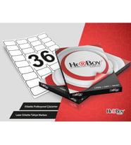 Herboy HB-1036 Beyaz Lazer Etiket A4, 45mm x 30mm