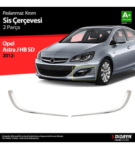 Opel Astra Uyumlu J Krom Sis Farı Çerçevesi 2012 Üzeri
