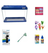 Kanki Pet 3518 Akvaryum Hazır Set Mavi 35 CM