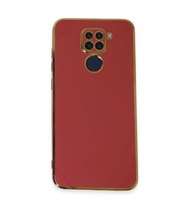 Xiaomi Redmi Note 9 Kılıf Volet Silikon - Kırmızı