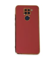 Xiaomi Redmi Note 9 Kılıf Volet Silikon - Kırmızı