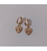 YOZAY Gold Çelik Kalp Küpe