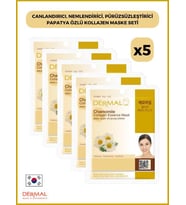 Dermal Canlandırıcı, Nemlendirici, Pürüzsüzleştirici Papatya Özlü Kollajen Maske 23 Gr 5 Adet