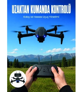 4K HD Kameralı Katlanabilir Drone Sabit Yükseklik Destekli Uzaktan Kumandalı Drone