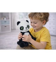 Peluş Cam Gözlü Hayvanlar 25 cm - Panda - 1 ADET