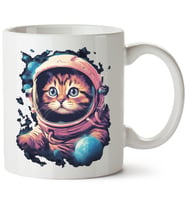 Kedi Baskılı Porselen Kupa Bardak