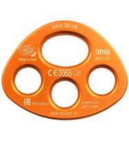 KONG 3RIG – 3 Delikli İp Dağıtım Plakası 36KN  CEN TS 16415 – EAC – UIAA 130 V1 (Turuncu)