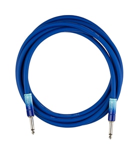 Fender 0990810210 Ombré Serisi Enstrüman Kablosu (3m - Belair Blue) Gradyan Renk Geçişli Özel Tasarım Sessiz ve Dayanıklı Bağlantı