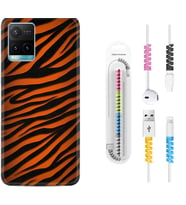 Vivo Y11S Y21S Y20 Y20S Y70 Kılıf Kablo Koruma Spiral Silikon Leopar Yeni 1676