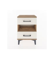 Arges Komodin Tek Raflı 2 Çekmeceli 44x30x64 Çam-Aytaşı