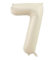 Benim Marifetlerim 7 Rakamı Krem Folyo Balon 34 inch 86 cm