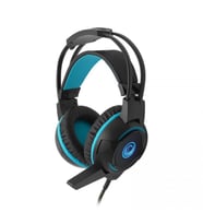 GAMEMAX GAMEMAX FHP-G1475B 4D USB+3.5mm Jack Led Aydınlatma Siyah/Mavi Gaming Mikrofonlu Kulaklık