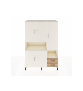 Hyperion Dolap 10 Raflı 2 Çekmeceli 5 Kapaklı 132x44x195 Aytaşı-Aytaşı/Çam