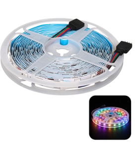 ZMR ZMR-603 RGB 12 Volt 3 Çipli 5050 İç Mekan Silikonsuz 60 Led 5 Metre Şerit Led