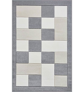 Eliana Home Baskılı, Yıkanabilir Kaymaz Taban Salon Halısı LNA1004 100x150 cm (Gri)