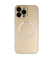 Iphone 14 Kılıf Magneticsafe Lens Silikon - Gold