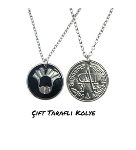 Game of Thrones Valar Morghulis & Valar Dohaeris Çift Taraflı Kolye – 60 cm Zincirli Unisex Takı