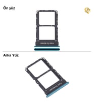 Xiaomi Mi 10 Pro Uyumlu Sim İç Yuvası Çiftli Yeşil Sim Kart Tepsisi Sim Kızağı Sim Çekmecesi