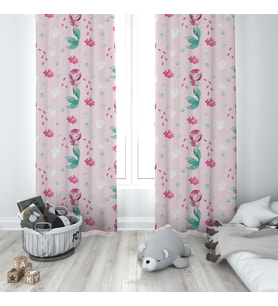 Çocuk Odası Dijital Baskılı 135x260cm Tek Kanat Fon Perde Model 00034