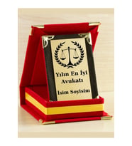 Yılın En İyi Avukatı Plaketi - Avukat Günü Plaketi ( Mini Plaket )