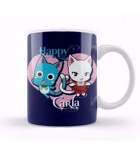 Fairy Tail Happy Carla Anime Manga Kupa Bardak Porselen