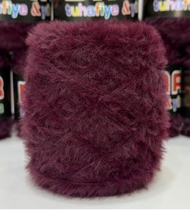 Tavşan Tüyü ip El Örgü İpi 200gr - Bordo