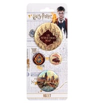 Rozet & Broş Harry Potter Çapulcu Haritası 4 adet Lisanslı (Karışık)