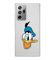 Samsung Galaxy Note 20 Ultra Kapak Donald Duck Tasarımlı Şeffaf Silikon Kılıf