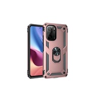 Xiaomi Poco F3 Kılıf Sofya Yüzüklü Silikon Kapak - Rose