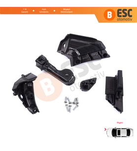 Opel Astra J MK4 P10 2009-2015 4/5 Kapı GTC 2011-2018 13335737 İçin Sağ Ön Far Ayak Tamir Seti