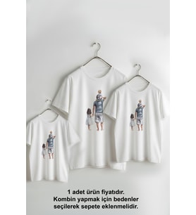 Babalar Günü Babaya hediye Unisex T-shirt/Tişört - TÜM YAŞ GRUPLARI (Beyaz)