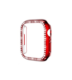 Apple Watch 7 41mm Uyumlu Zore Watch Gard 05 Sert PC Koruyucu (Kırmızı)