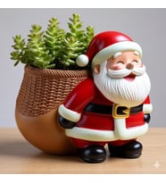 Sepetli Noel Baba Silikon Kalıp 8*9*8 Cm