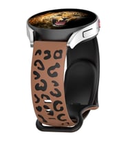 Lexroo Huawei Watch GT 3 42mm KRD-140 20mm Silikon Kordon Strap Kayış - Kahverengi-Siyah