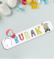 BK Toys Çocuklara Özel İsimli Ahşap Eğitici Yapboz Puzzle-9