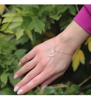 Zirkon Taşlı Rose Gold Kaplama Mevlana 925 Ayar Gümüş Şahmeran