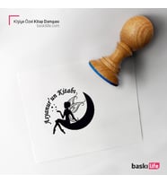 Kişiye Özel Kitap Damgası Kitap Mührü Kaşe Kitap Mühür Özel Damga 305