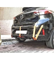 Opel Corsa F Difüzör Parlak Siyah Plastik Arka Difizör