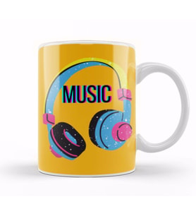 Music Music Music Kupa Bardak Porselen