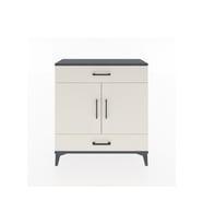 Arges Şifonyer 2 Raflı 2 Çekmeceli 2 Kapaklı 88x30x96 Antrasit-Aytaşı