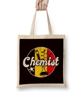 Chemist German Flag Chemistry Scientist Pharmacist Lab Tech Bez Çanta Uzun Saplı