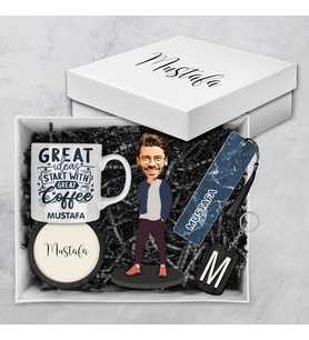 Motto Gift Erkeklere Özel Tasarım Karikatür Biblolu Hediye Kutusu 112985