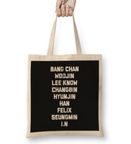 Kpop Stray Kids Skz Logo Bez Çanta Uzun Saplı