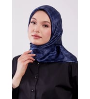 Levidor Kristal Eşarp D6 Lacivert Mavi