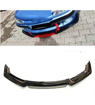 Peugeot 306 Gri Renkli Şeritli Dilli Ön Lip 4 Prç Parlak Siyah ABS