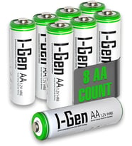 B108 8 Adet AA 2700 mAh Şarj Edilebilir Kalem Pil 1.2V Ni-MH Şarjlı Pil