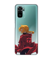 Xiaomi Redmi Note 10 / Note 10S Uyumlu Edward Elric Tasarımlı Şeffaf Telefon Kılıfı