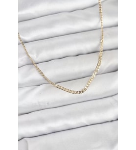 CM 14K Gold Renk Pirinç Zincir Model Kadın Kolye - TJ-BKO10917